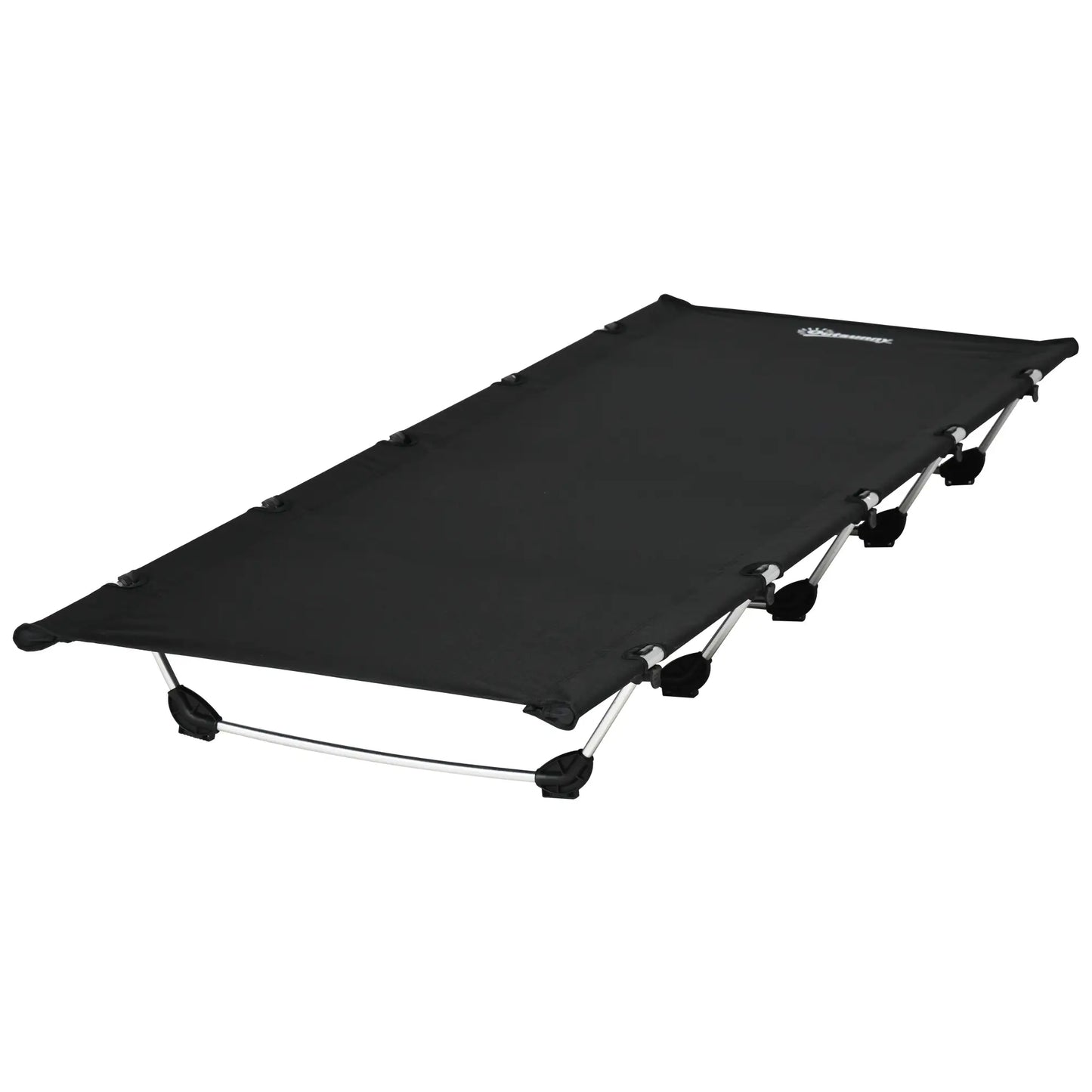 Lightweight Camping Cot, Aluminium Portable Folding Bed w/ Strong Support 331 lbs and Carry Bag for Camping, Black Camping Cots Black at Gallery Canada