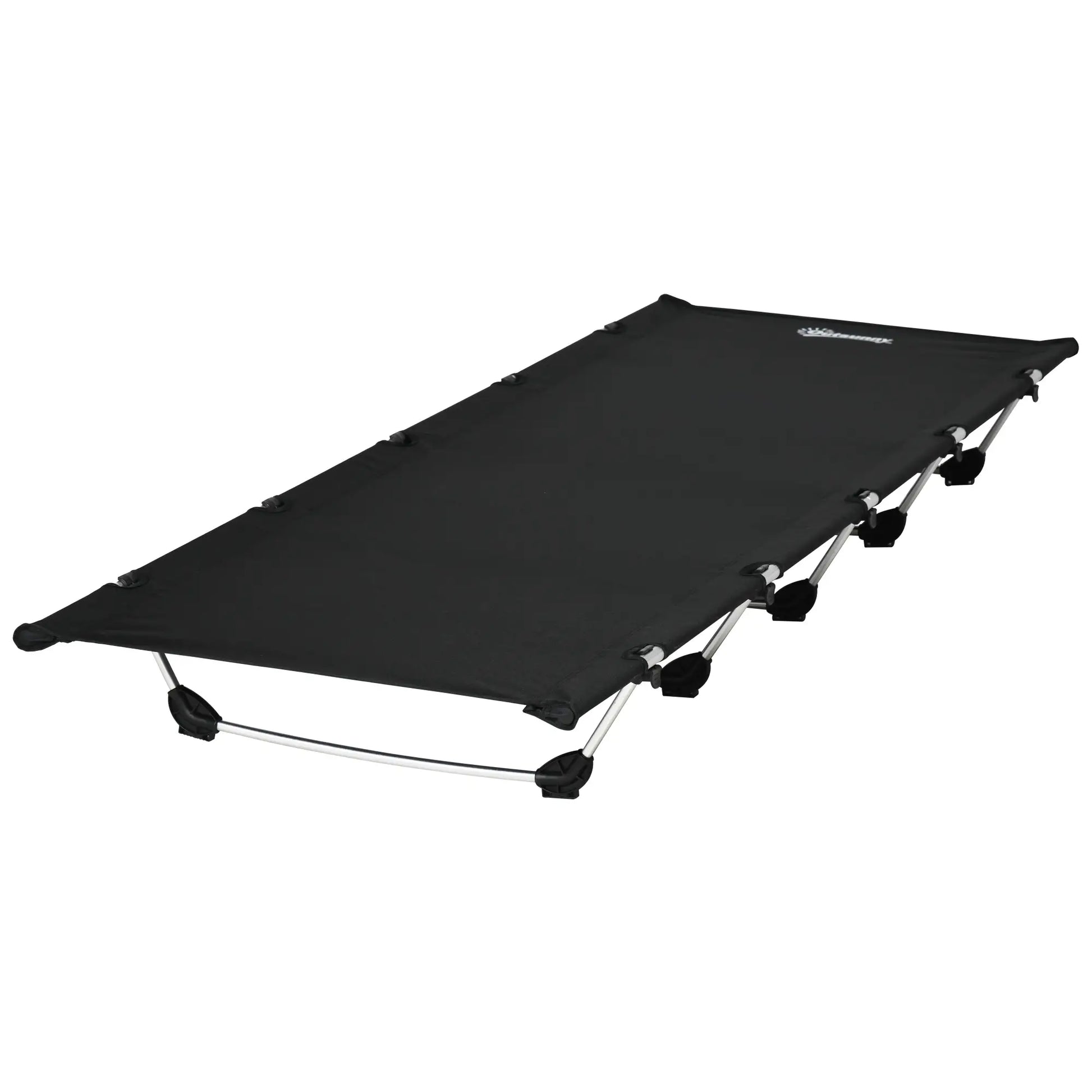 Lightweight Camping Cot, Aluminium Portable Folding Bed w/ Strong Support 331 lbs and Carry Bag for Camping, Black Camping Cots Black at Gallery Canada