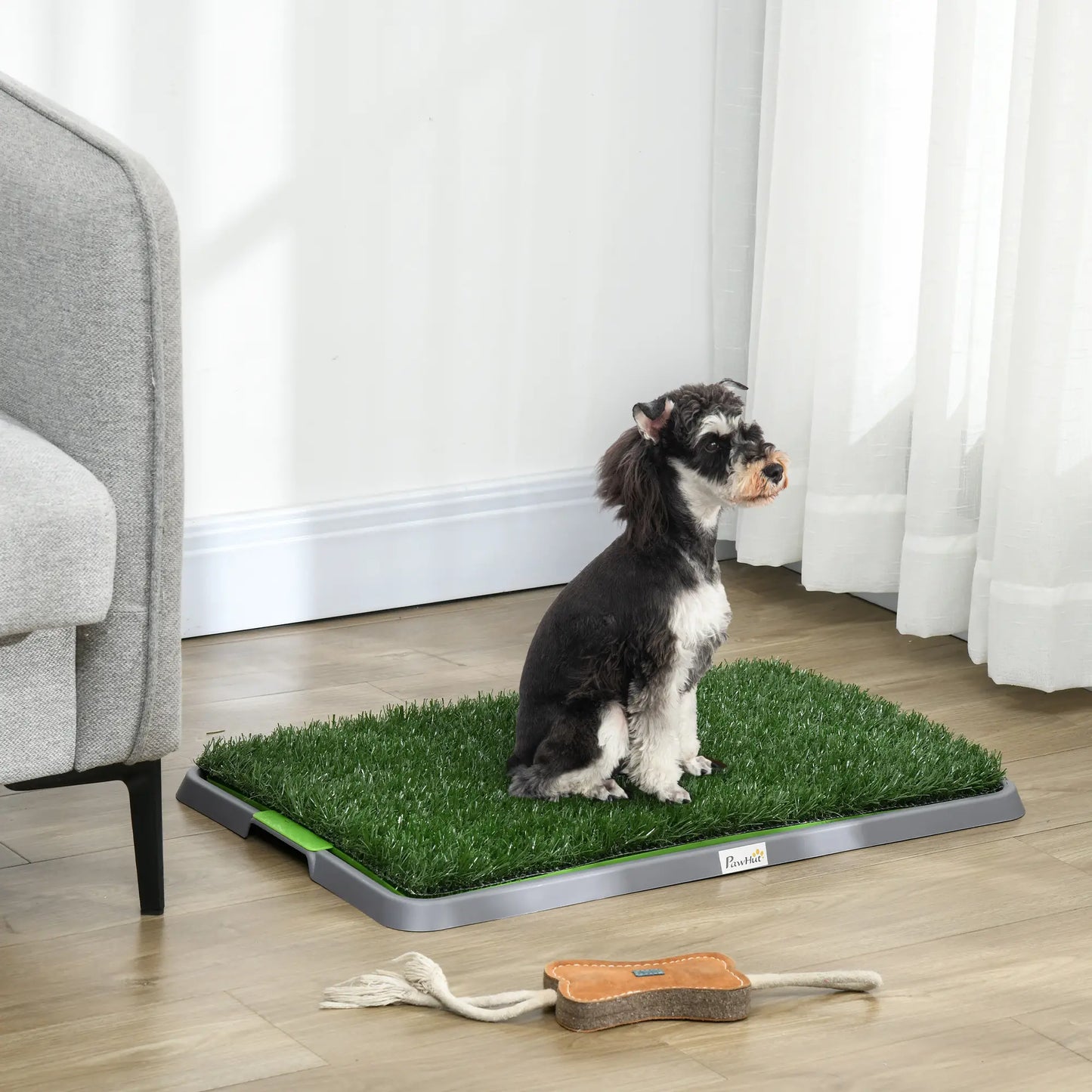Artificial Grass Dog Pee Pad, 26" x 16", 2 Packs, Green Elevated Dog Beds at Gallery Canada