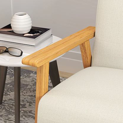 45" 2 Seat Sofa, Upholstered Two Seater Couch, Beige 2-Seater Sofas at Gallery Canada