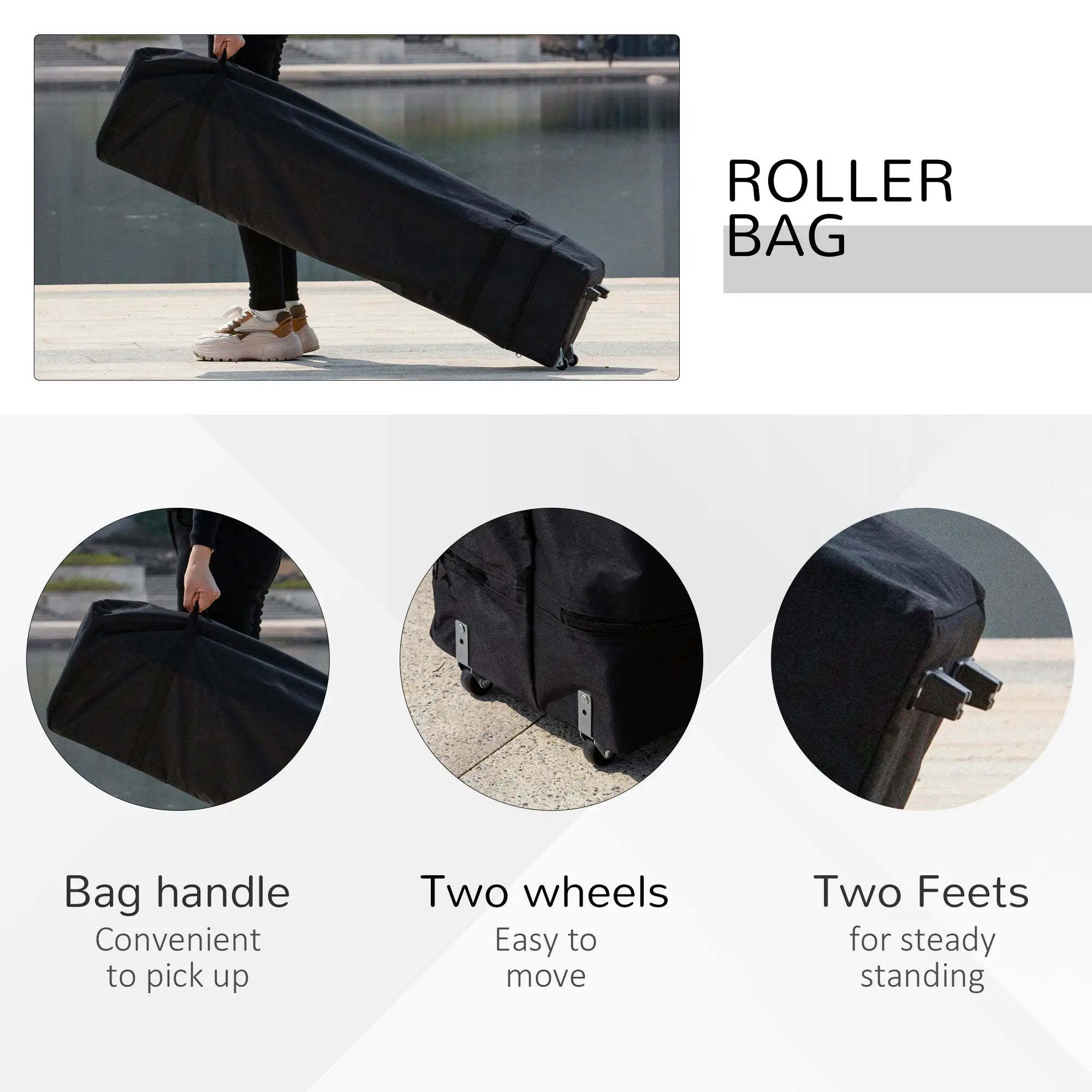 10' x 10' Pop Up Canopy Tent, Airy Top Vents, Wheeled Carry Bag, Dark Grey Pop Up Canopies at Gallery Canada