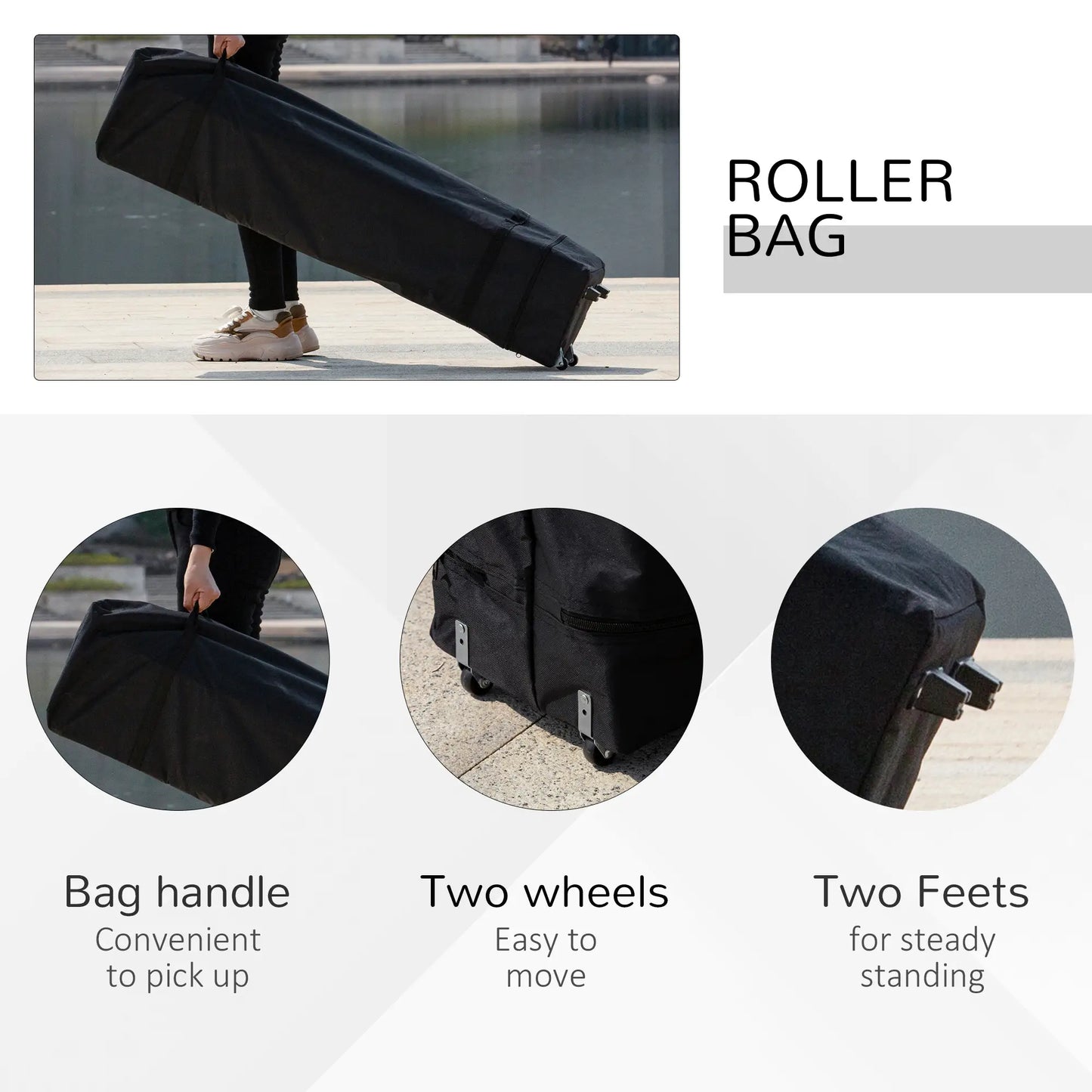 10' x 10' Pop Up Canopy Tent, Airy Top Vents, Wheeled Carry Bag, Dark Grey Pop Up Canopies at Gallery Canada