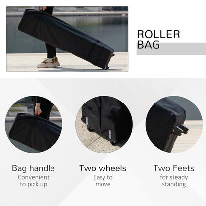 10' x 10' Pop Up Canopy Tent, Airy Top Vents, Wheeled Carry Bag, Dark Grey Pop Up Canopies at Gallery Canada