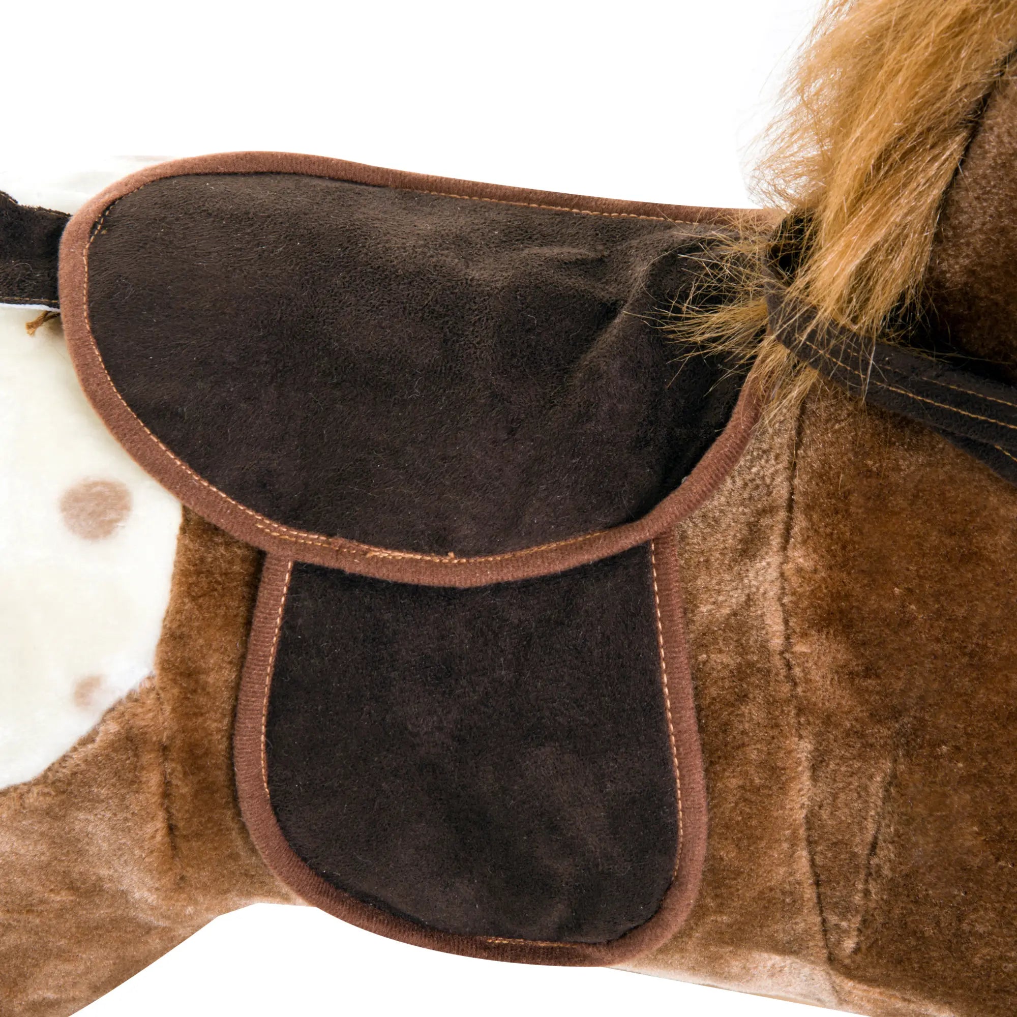 Baby Rocking Horse, Plush Animal Rocker, Ride on Toy, Realistic Sound, Brown Rocking Horses at Gallery Canada