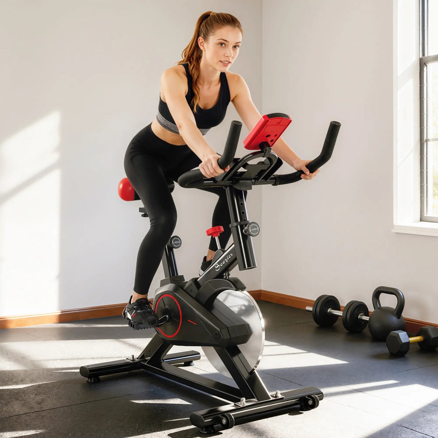Upright Exercise Bike, Magnetic Resistance, LCD Display, Adjustable Exercise & Stationary Bikes at Gallery Canada