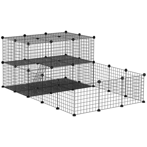 Small Animal Cage with Door, Guinea Pig Playpen, 68.9