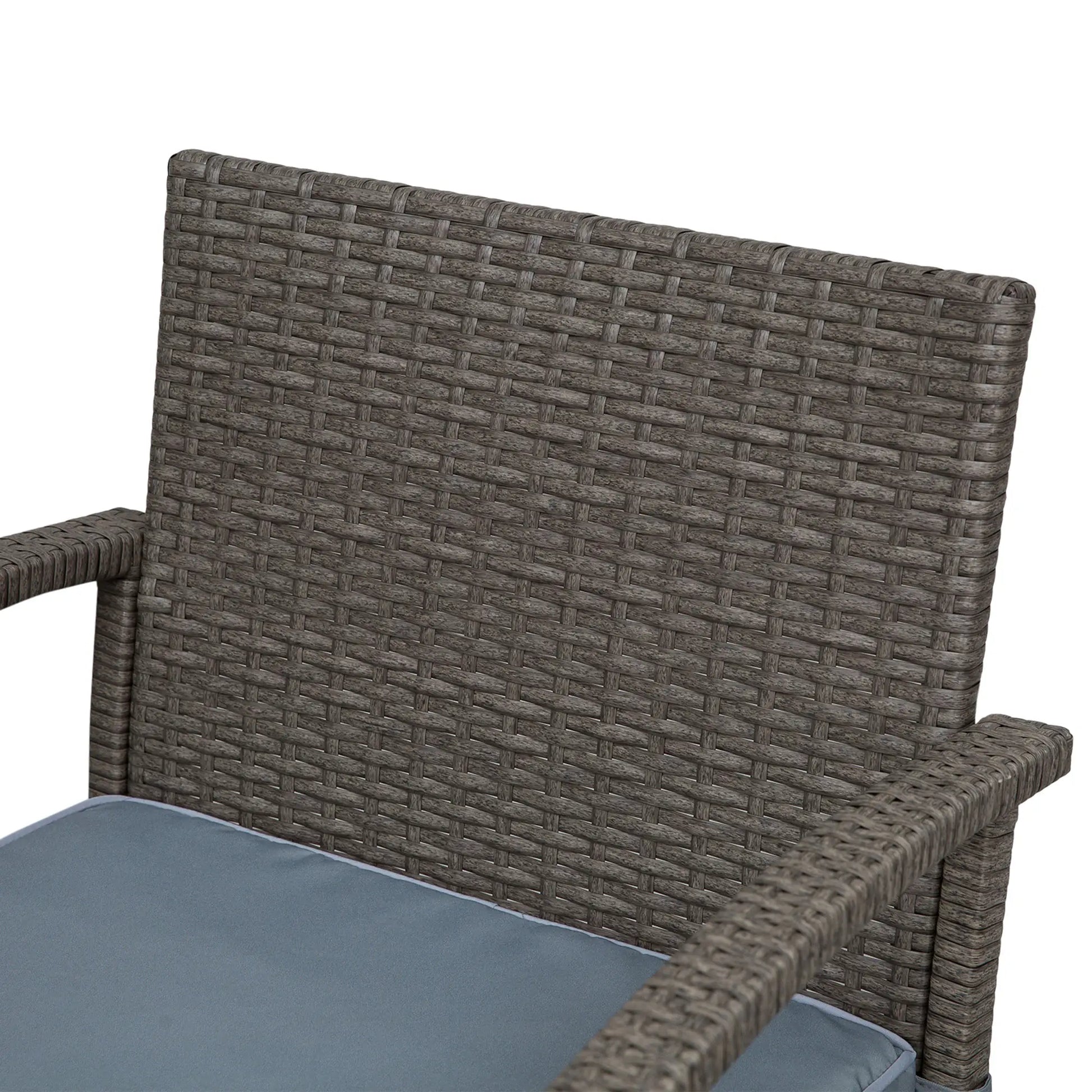 3-Piece Patio Bar Set, Wicker Bistro, PE Rattan Table and Stools, Grey Bistro Sets at Gallery Canada