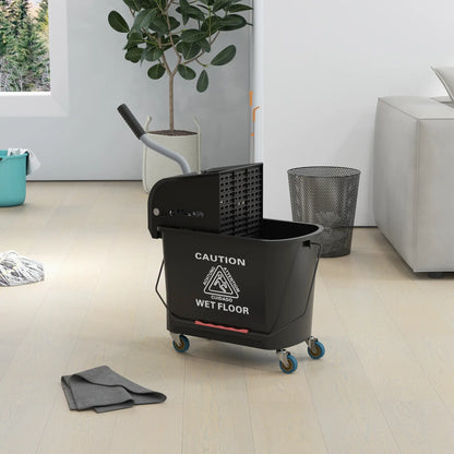 Compact Mop Bucket with Wringer, 5 Gallon, Black Household Supplies at Gallery Canada