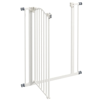 Extra Tall Dog Gate With Door, Pressure Fit, Auto Close, 29"-32", White Houses, Kennels & Pens at Gallery Canada