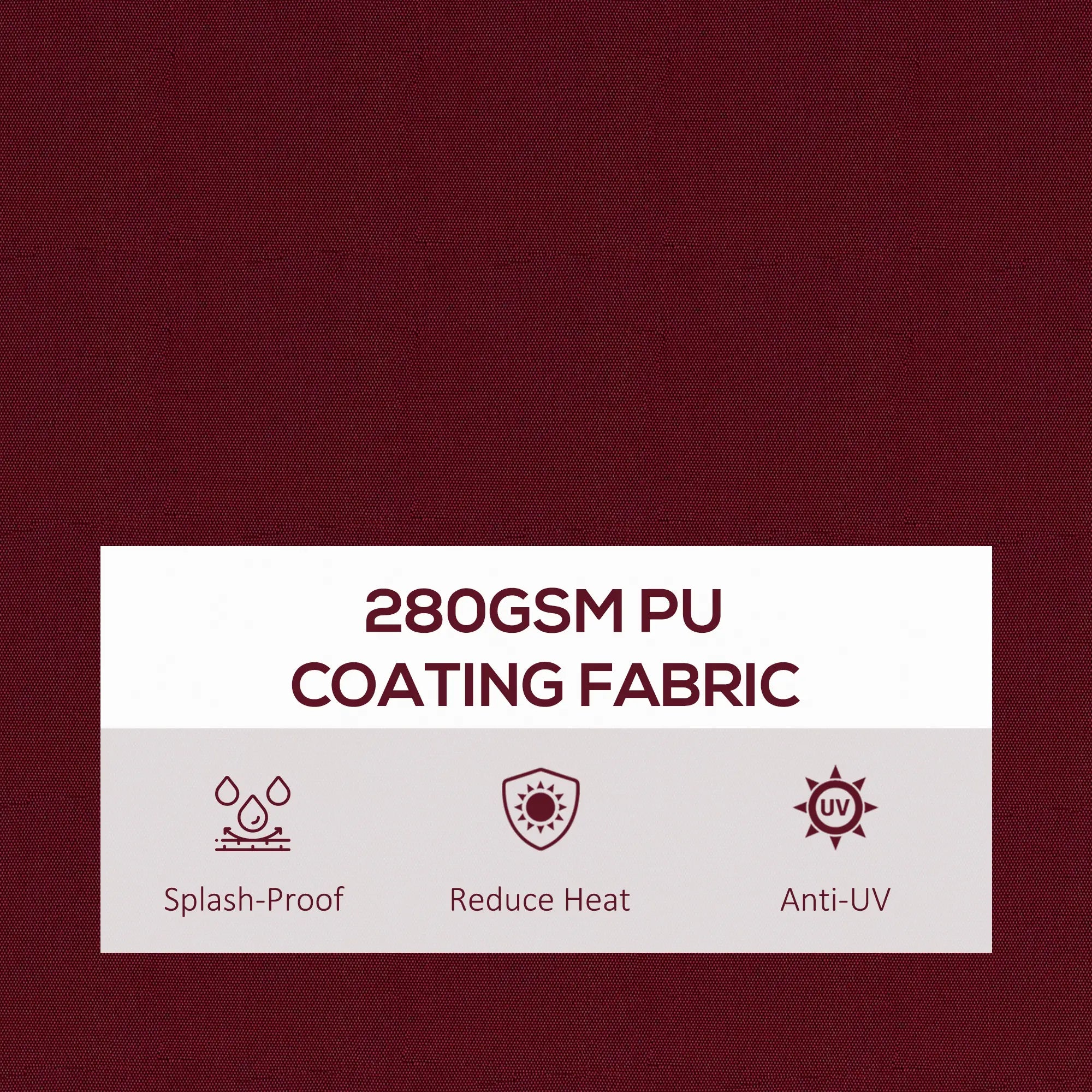 13' x 10' Retractable Awning, UV Resistant Sunshade, Wine Red Window Awnings at Gallery Canada