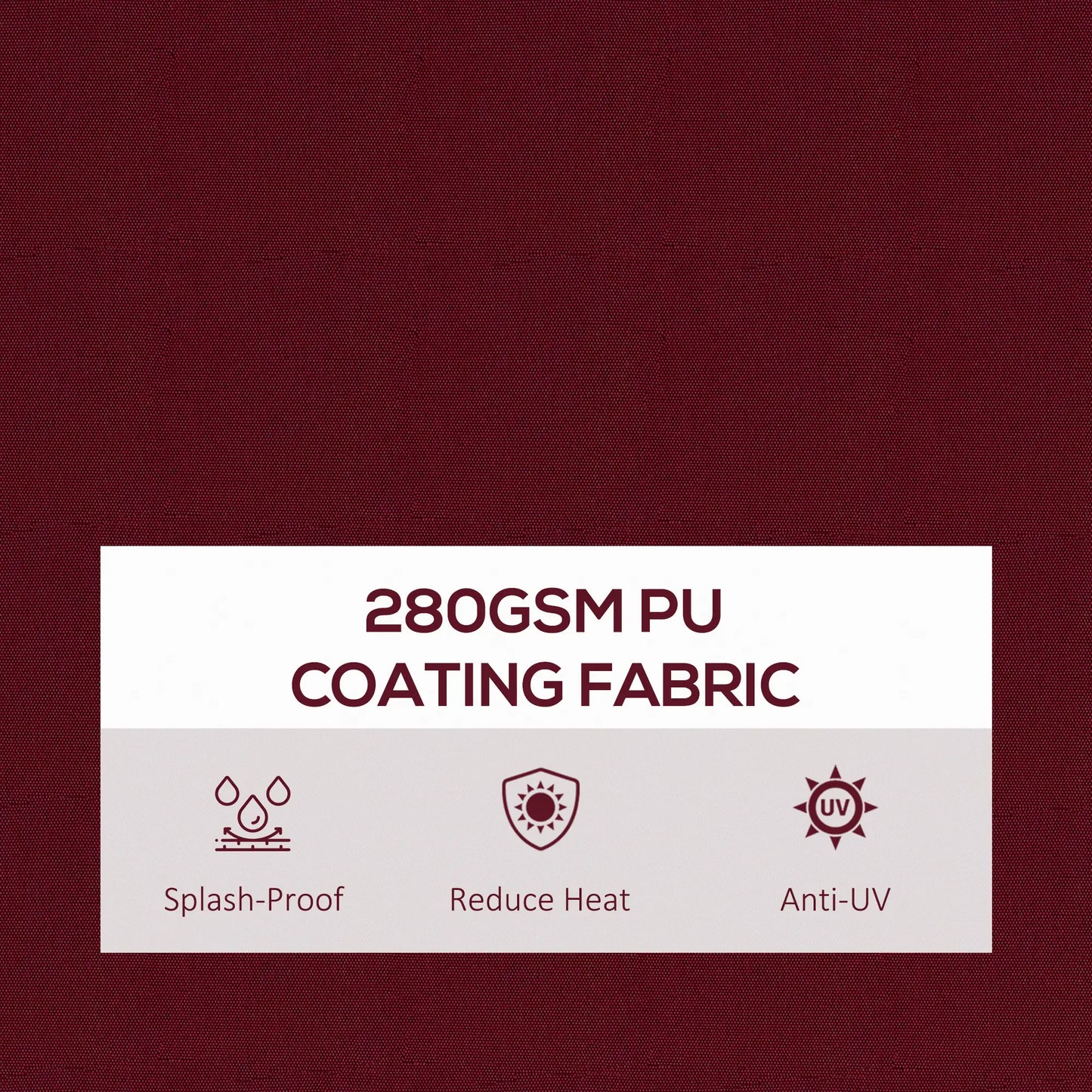 13' x 10' Retractable Awning, UV Resistant Sunshade, Wine Red Window Awnings at Gallery Canada