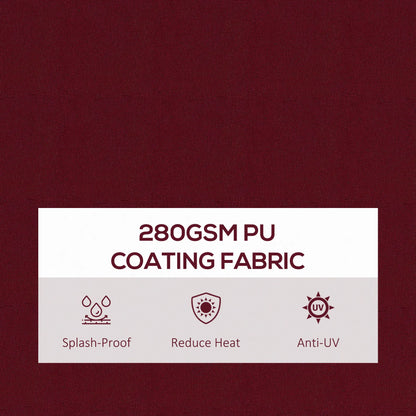 13' x 10' Retractable Awning, UV Resistant Sunshade, Wine Red Window Awnings at Gallery Canada