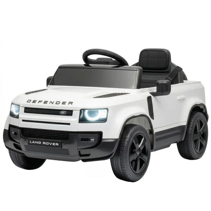 12V Licensed Land Rover Ride-On Car, Remote, White