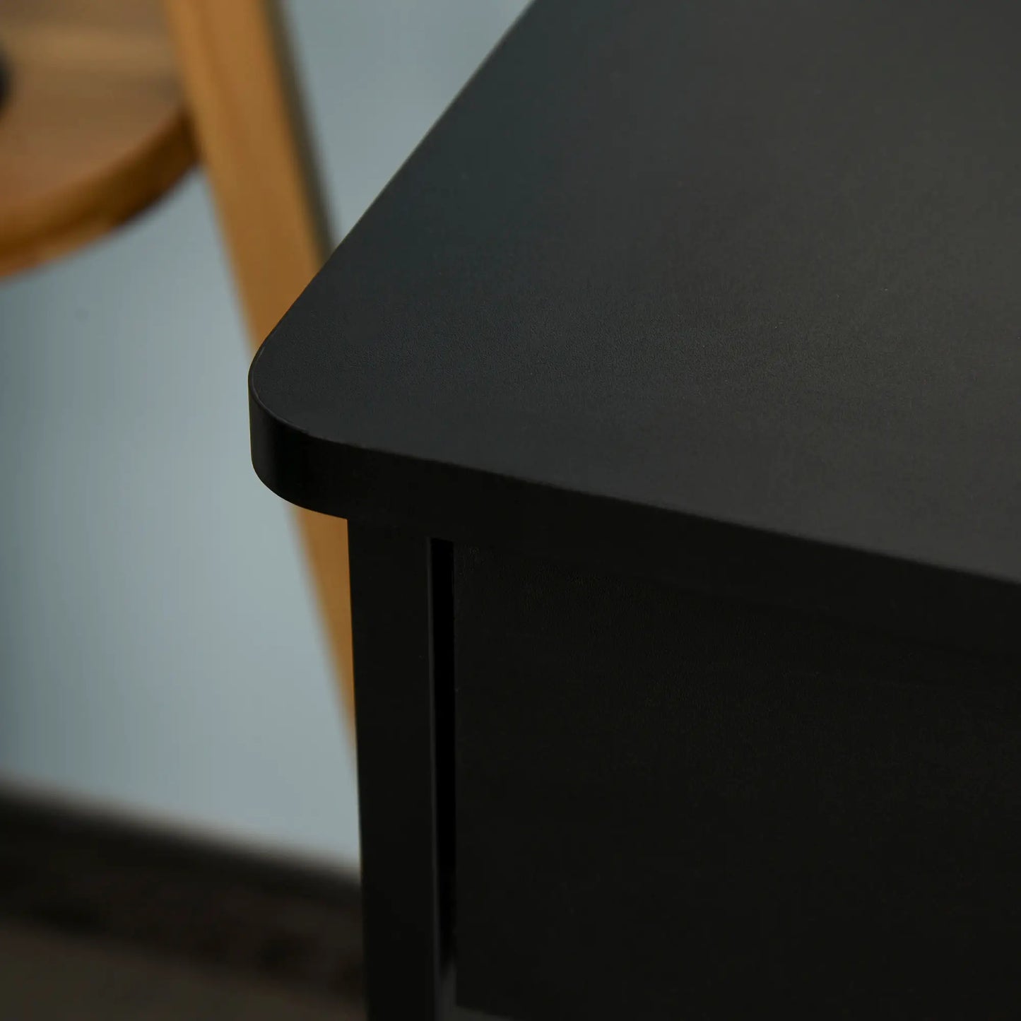 Computer Desk with Storage Drawers, Study Writing Table, Black Writing Desks at Gallery Canada