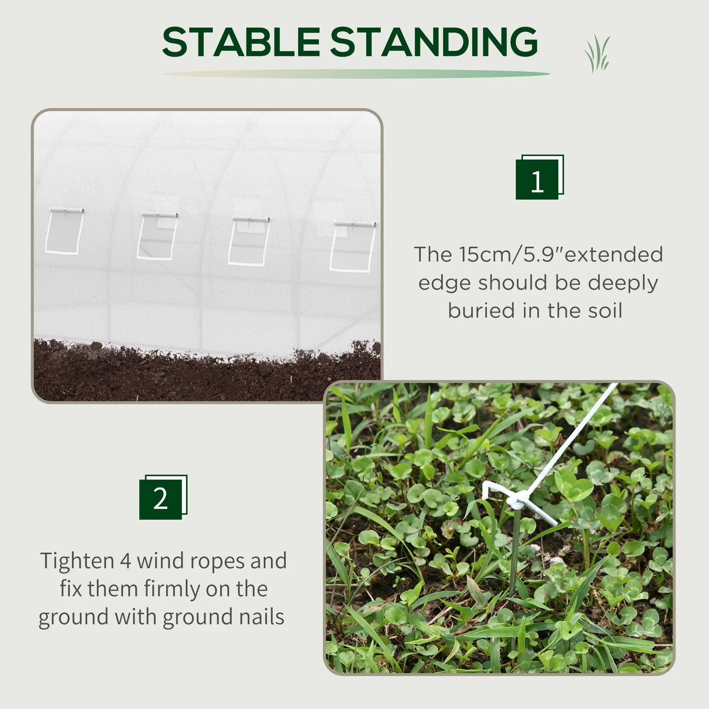 26' x 10' x 6.6' Large Walk in Tunnel Greenhouse Garden Plant Seed Green House Premium Steel Frame Tunnel Greenhouses at Gallery Canada