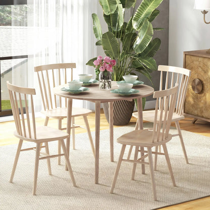 Round Folding Dining Table, Drop Leaf Kitchen Table, Wood Legs, Oak Dining Tables at Gallery Canada