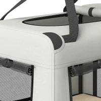 Soft Sided Pet Carrier Bag for Extra Large Dogs, Light Grey