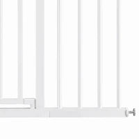 Barrière de sécurité pour animaux à pression, 30"-51" de large, fermeture automatique, noir