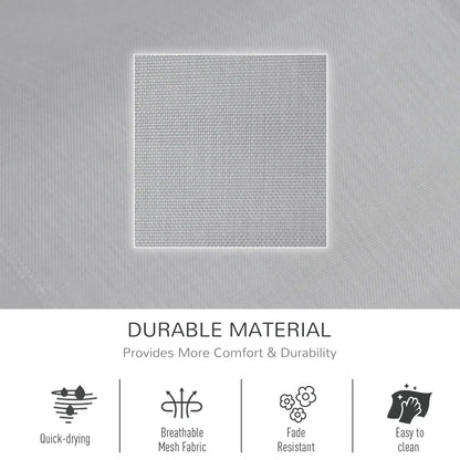 Outdoor Rocking Chair, Mesh Fabric, Removable Headrest, Side Pocket, Grey Outdoor Rocking Chairs at Gallery Canada