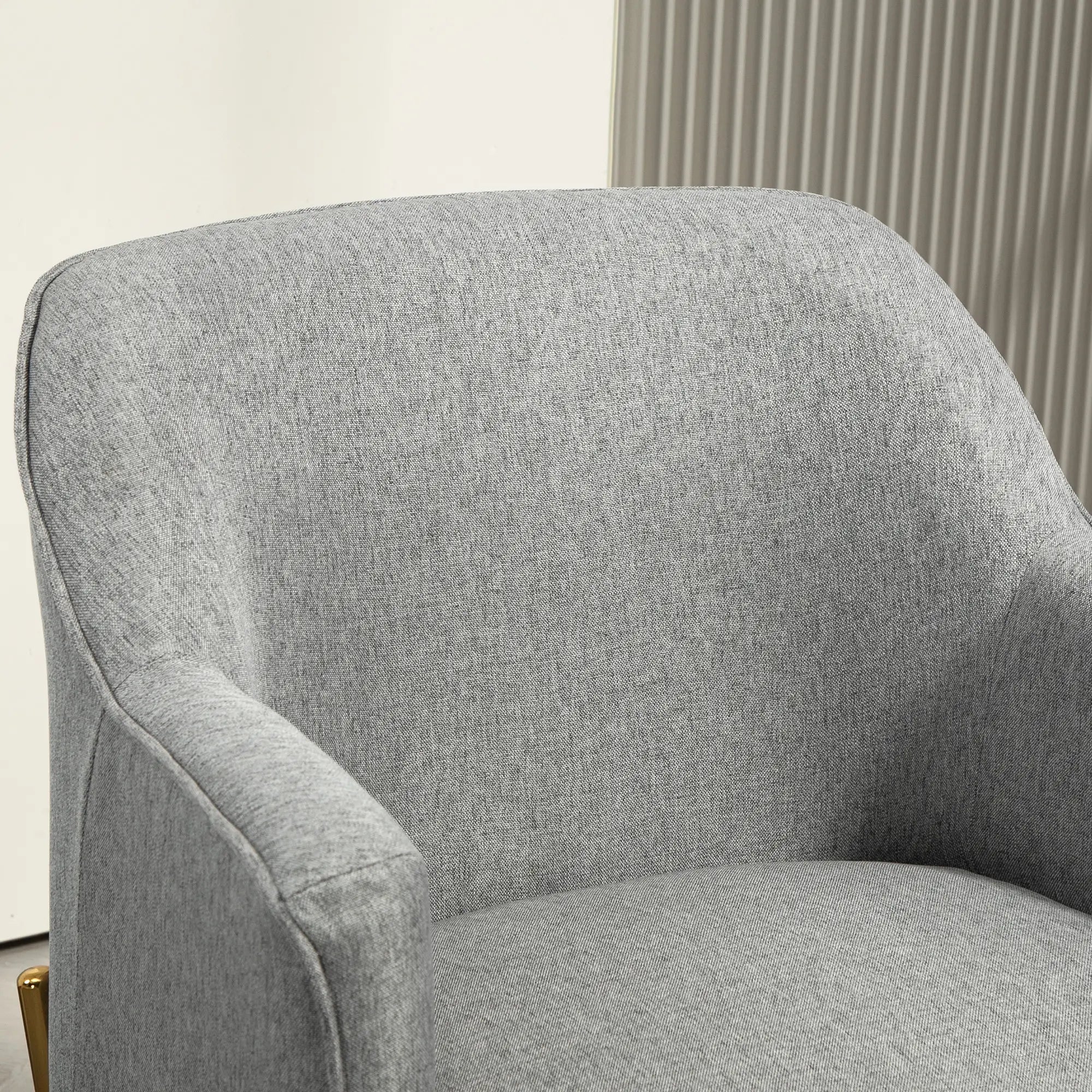 Modern Fabric Armchair, Metal Legs, Living Room, Bedroom, Home Office, Grey Sofas & Reclining Chairs at Gallery Canada