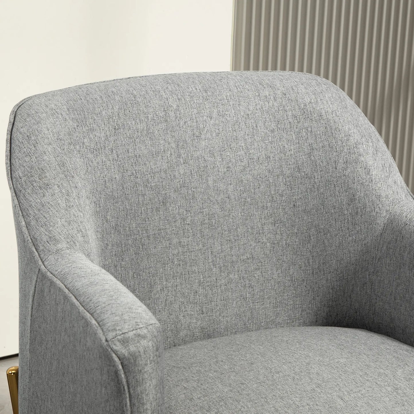 Modern Fabric Armchair, Metal Legs, Living Room, Bedroom, Home Office, Grey Sofas & Reclining Chairs at Gallery Canada