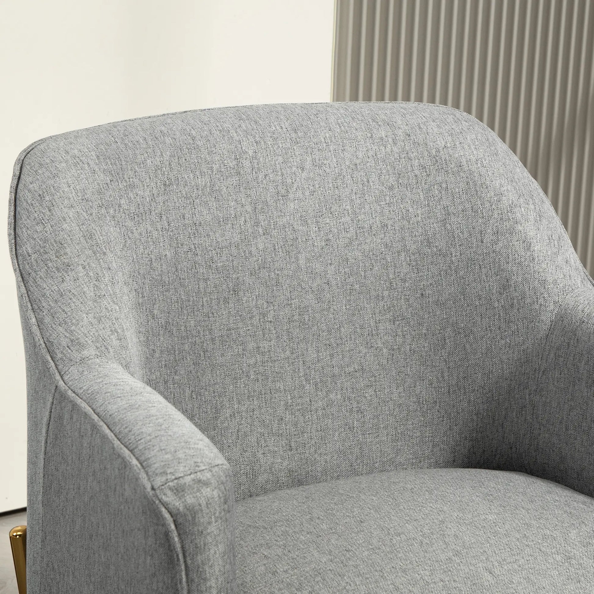 Modern Fabric Armchair, Metal Legs, Living Room, Bedroom, Home Office, Grey Sofas & Reclining Chairs at Gallery Canada