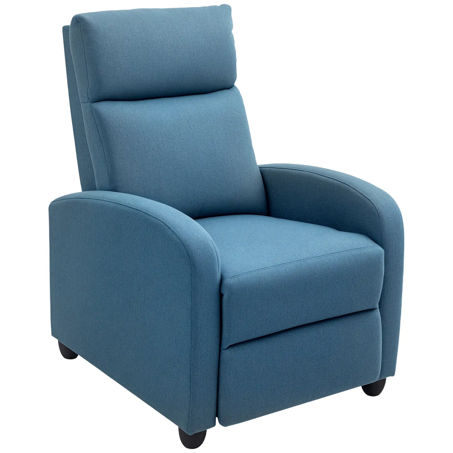 Manual Recliner Chair, Padded Seat, Living Room, Blue Sofas & Reclining Chairs Blue at Gallery Canada