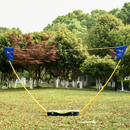 Portable Badminton Net Set, 9.5x5 ft, Foldable, Includes Rackets, Shuttlecocks Badminton at Gallery Canada