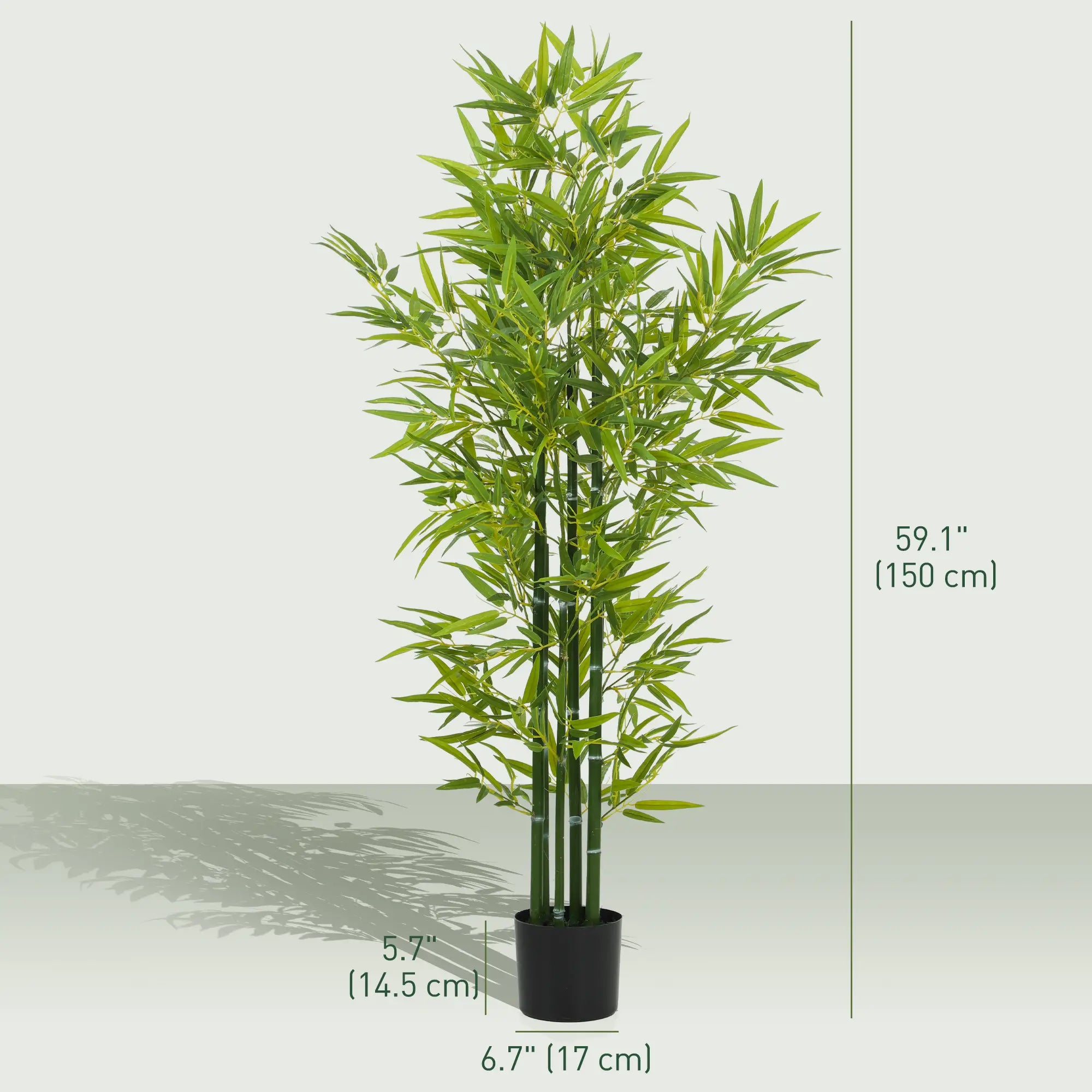 5FT Artificial Bamboo Tree, Faux Decorative Plant, Set of 2 Artificial Trees at Gallery Canada