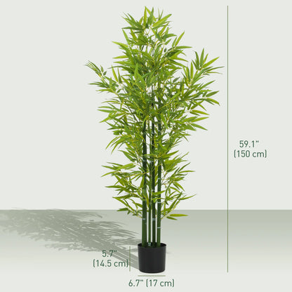 5FT Artificial Bamboo Tree, Faux Decorative Plant, Set of 2 Artificial Trees at Gallery Canada
