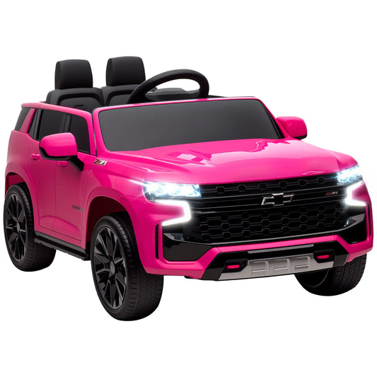 Chevrolet Tahoe Kids Ride on Car, 12V 7AH, Pink Electric Toy Cars Pink at Gallery Canada