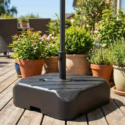 Patio Umbrella Base With Wheels, Telescopic Handle, 158 Lb Stand, Black Umbrella Bases at Gallery Canada
