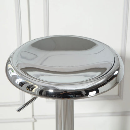 Steel Bar Stools Set of 2, Adjustable Counter Height, Silver Bar Stools at Gallery Canada