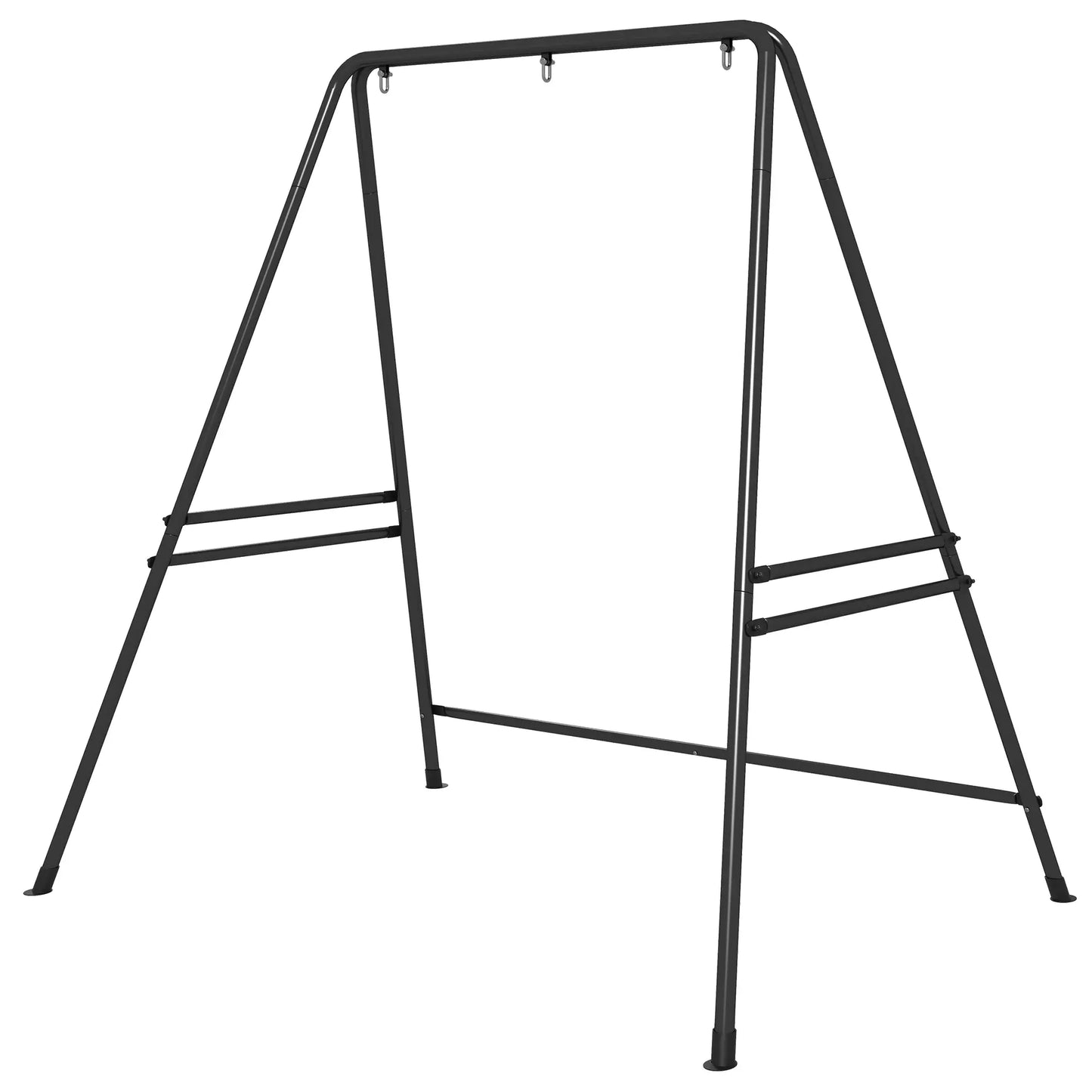 Hammock Chair Stand, Heavy Duty Metal Frame, Indoor Outdoor Use, Black Hammock Stands Black at Gallery Canada