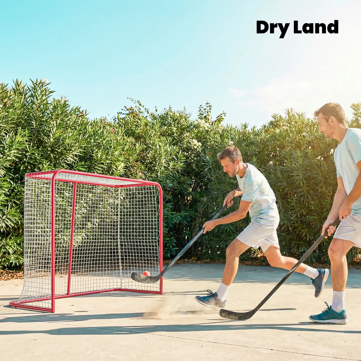 5' x 4' Mini Hockey Goal, Metal Frame, Lightweight Portable Team Sports Equipment at Gallery Canada