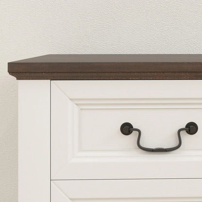 Side Table Set of 2, with Drawer and Cabinet, White Side Tables at Gallery Canada