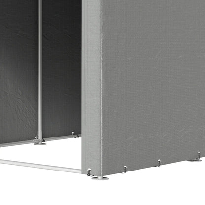 Portable Bicycle Shed, Galvanized Steel Frame, Large Door, Waterproof, Light Grey Sheds at Gallery Canada