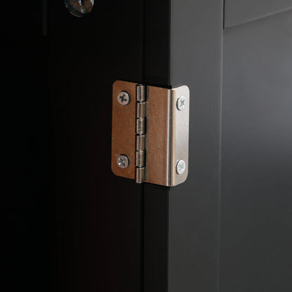 Under Sink Bathroom Cabinet, 2 Doors with Shelf, Black Bathroom Cabinets at Gallery Canada