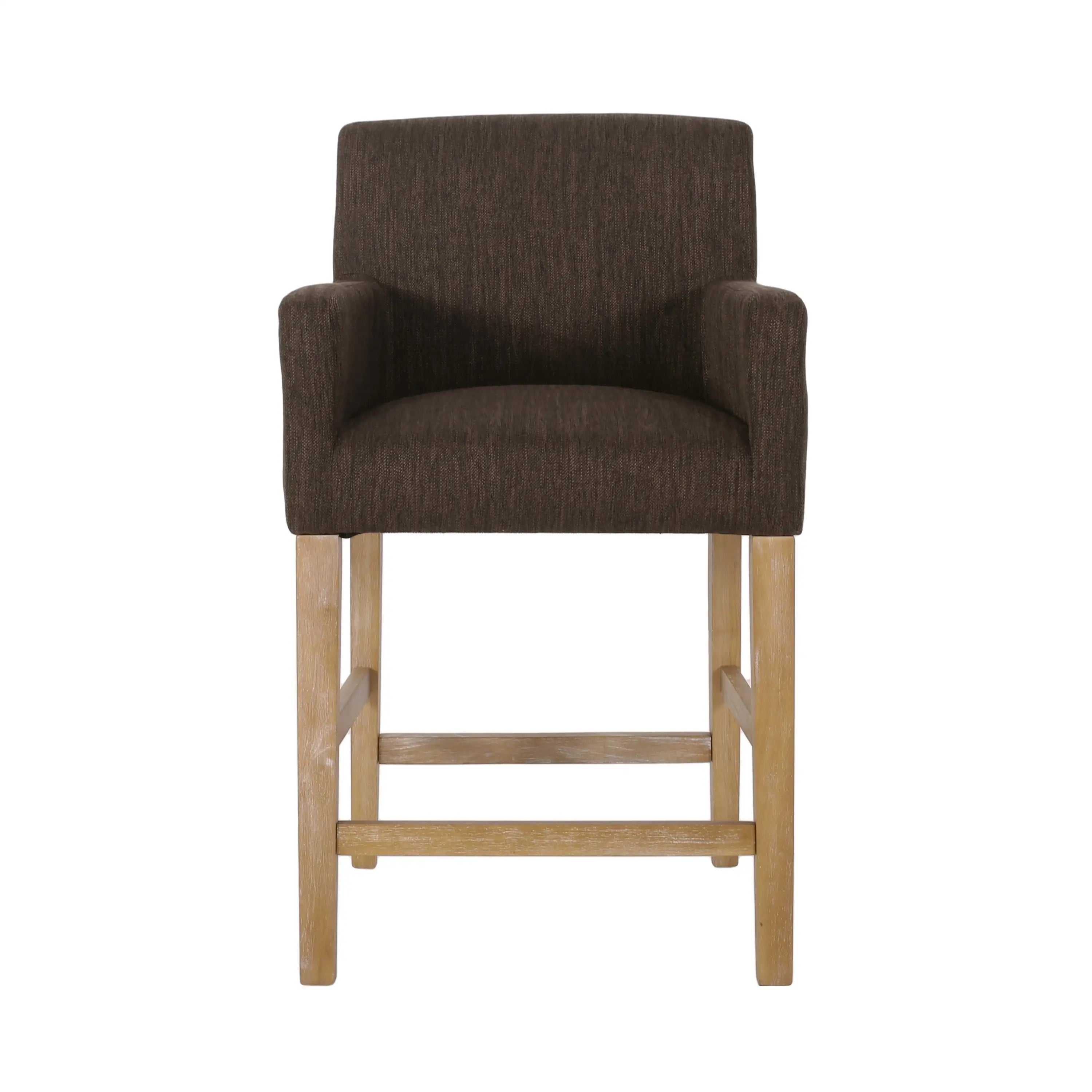 Upholstered Counter Stools, Rubberwood Frame, 24