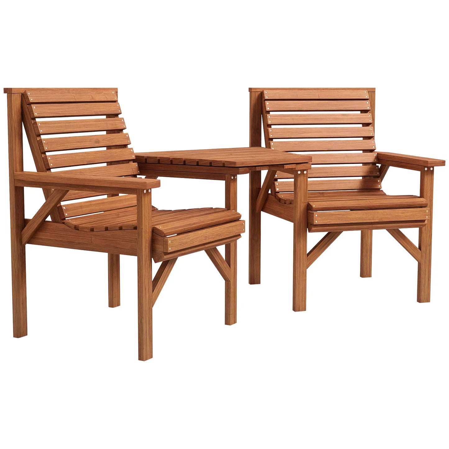 3Pcs Outdoor Bench Set, Backyard, Balcony, Tan Brown Outdoor Benches at Gallery Canada