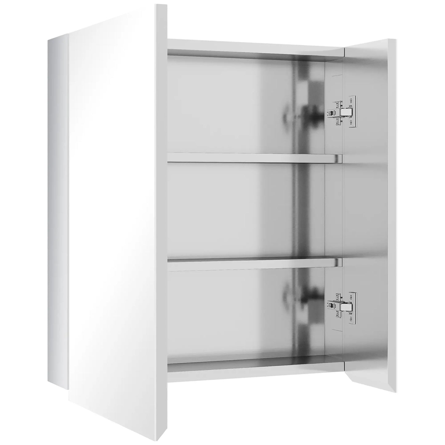 Wall Mounted Medicine Cabinet, Mirror, Hinged Doors, 3-Tier Shelves, Silver Mirror Medicine Cabinets at Gallery Canada