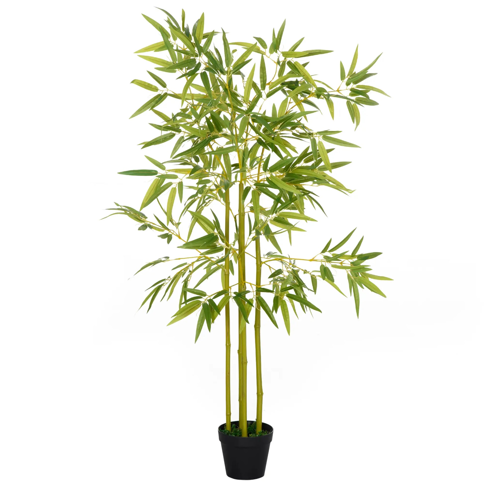 4FT Artificial Bamboo Tree, Faux Greenery Plant, Decorative Tree in Nursery Pot for Indoor Outdoor Décor Artificial Trees Green at Gallery Canada