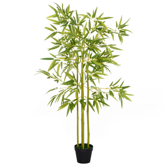 4FT Artificial Bamboo Tree, Faux Greenery Plant, Decorative Tree in Nursery Pot for Indoor Outdoor Décor Artificial Trees Green at Gallery Canada
