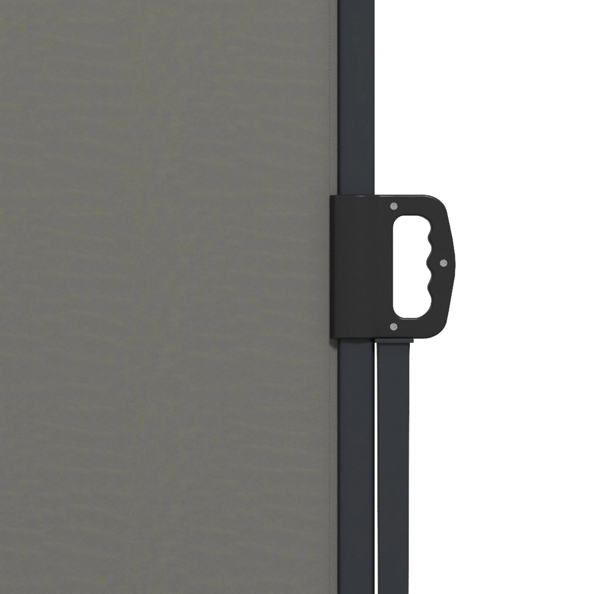 13' x 6' Retractable Side Awning, Outdoor Privacy Screen, Dark Grey Side Awnings at Gallery Canada