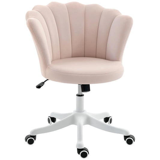 Armless Adjustable Swivel Desk Office Chair, Pink Task Chairs Pink, White at Gallery Canada
