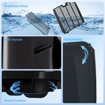 14000 BTU Portable Air Conditioner, 5-in-1, Black Air Conditioner at Gallery Canada