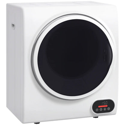 1.5 cu.ft Portable Clothes Dryer, Intelligent Drying, 850W, White Dryer Machines at Gallery Canada