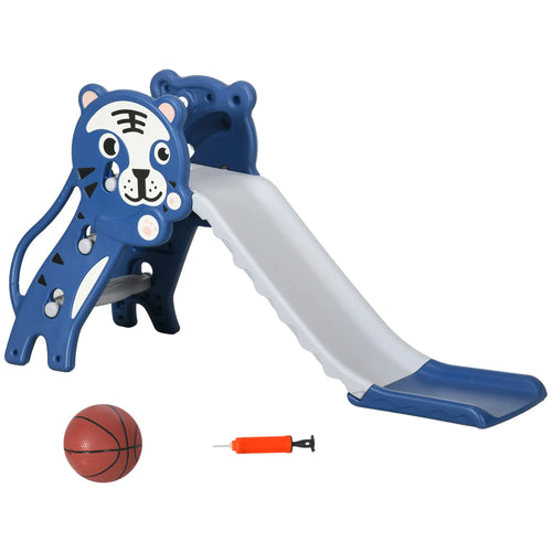 3 in 1 Toddler Slide, Basketball Hoop, Climber, 18-36 Months, Blue