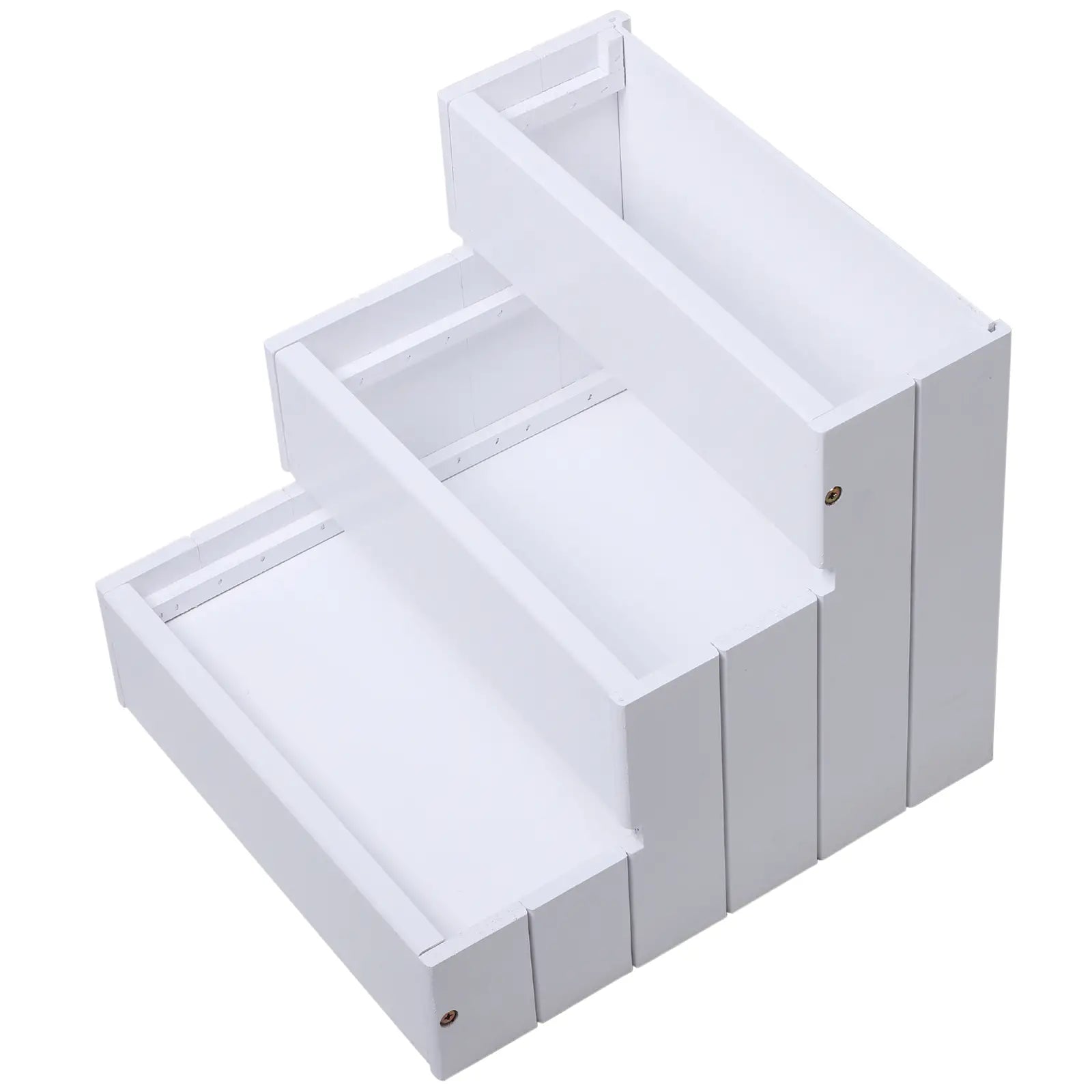 3-Step Dog Stairs For Small Dogs, Wooden Ramp With Storage Box, White Dog Stairs at Gallery Canada