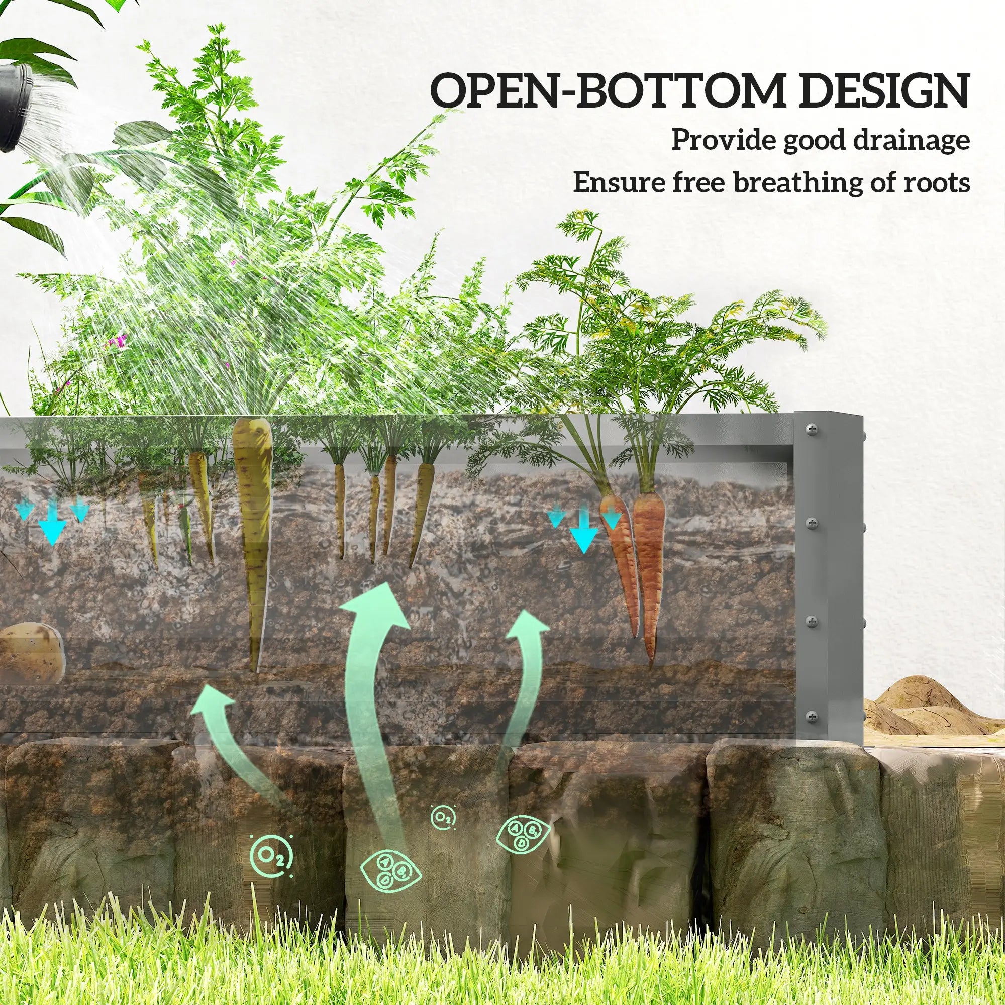 L-Shaped Raised Garden Bed, 82